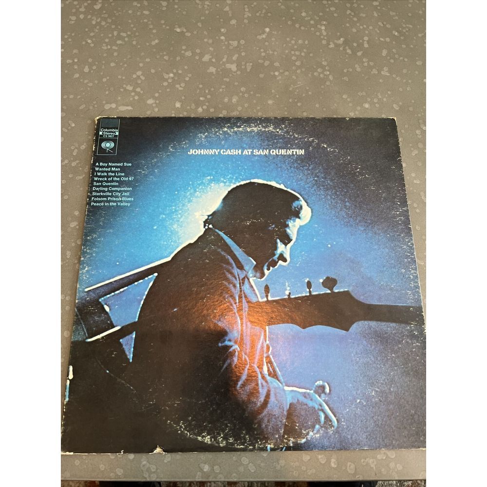 🎆🎆Johnny Cash - At San Quentin Vinyl LP - 1969 - Columbia CS 9827